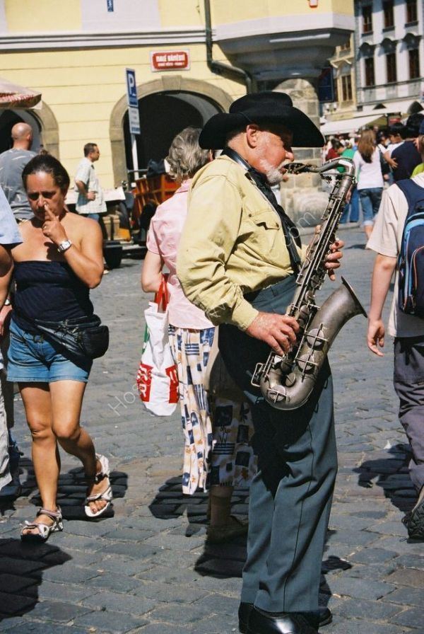 Street Enterainer, Prague, Czechoslovakia